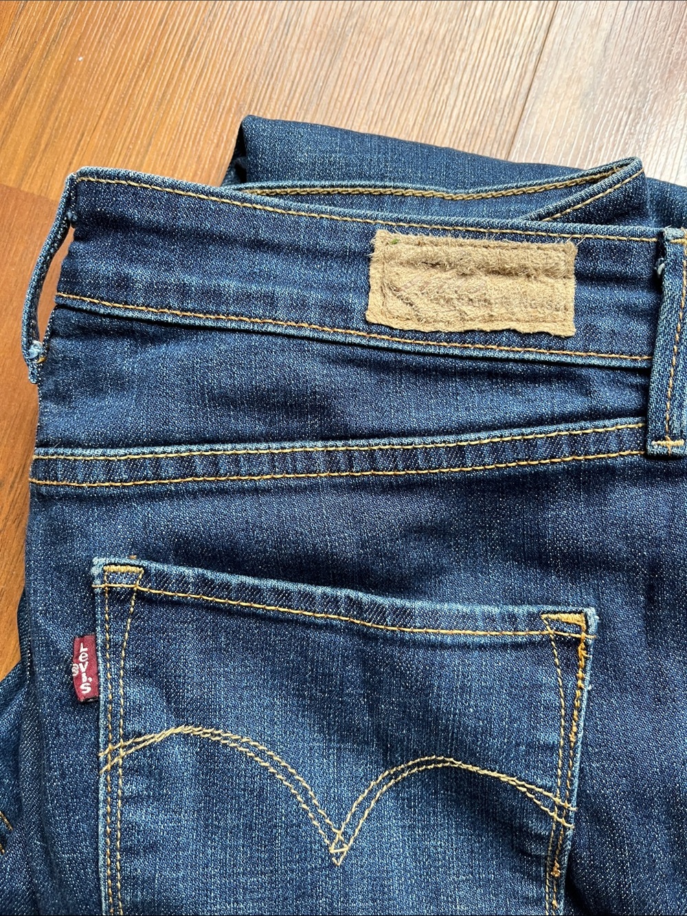 Women's Levi’s bold curve classic straight leg Blue Denim Jeans12/31